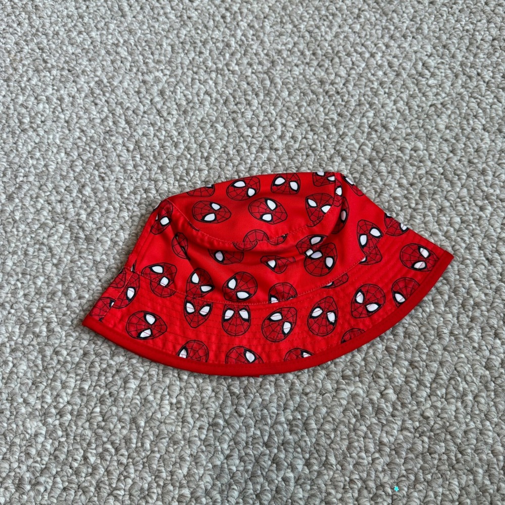 Kids Marvel Spider Man Bucket Hat Red All‎ Over Print OSFM